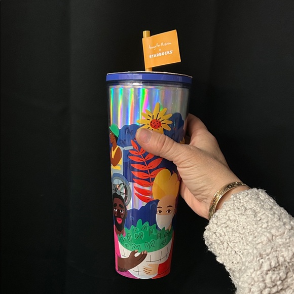 Starbucks Other - NWT Starbucks Holographic Illustrated Tumbler - ANANYA Rao-Middleton